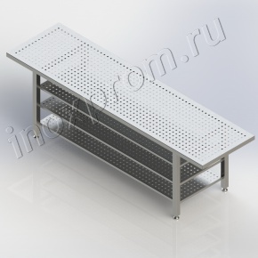 Скамья перфорированная с полками IC2.02.03