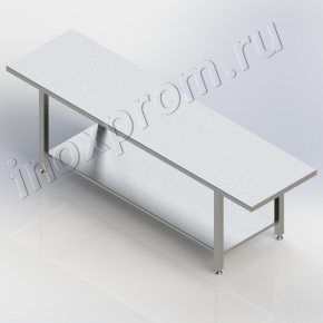 Скамья сплошная с полкой IC2.03.01