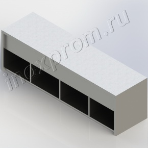 Скамья переходная с перегородками IC2.01.04