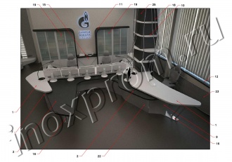 Элементы мебели в офис ГазПром